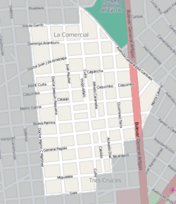 Street map of La Comercial