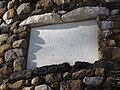 Limestone Plaque in Tower Wall