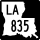 Louisiana Highway 835 marker