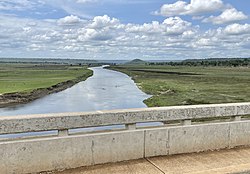 Malagarasi River in Mganza Ward, Uvinza District