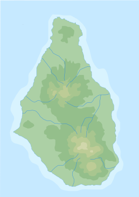 Soufrière Hills ubicada en Montserrat