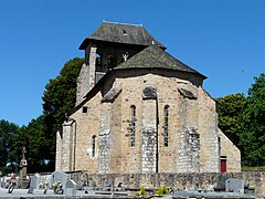 Le chevet de l'église Saint-Pierre.