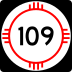 State Road 109 marker