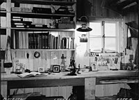 Port Lockroy, laboratory in Bransfield House, Jan 1945.