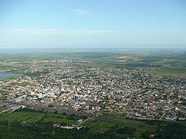 Vista aérea da cidade