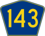 Highway 143 marker