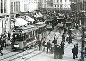 1900年代の路面電車（1903年撮影）