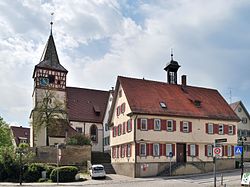 Old town hall and Oswald Church
