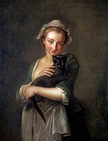 A Girl Holding a Cat, ca. 1750, National Galleries of Scotland, Edinburgh