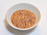 Shiokara, fermented squid innards