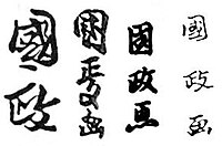 Examples of Kunimasa's signature