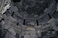 Interior view of the dome of the Mausoleum: you can see the brick vault keys.