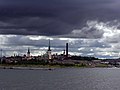 Panorama de Tallinn vu du port.