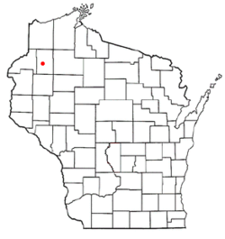 Location of Spooner (town), Wisconsin