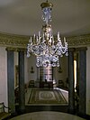 Detail of chandelier in Thorne miniature room