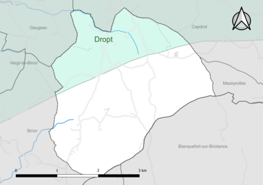 Carte en couleur présentant le(s) SAGE couvrant le territoire communal