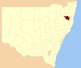 Contea di Armidale Dumaresq – Mappa