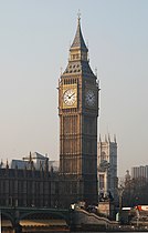 Elizabeth Tower 'Big Ben', (1840-1876) Charles Barry e Augustus Welby Pugin. La torre fu completata nel 1858.