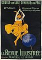 Posterul Revue illustrée" traverse le monde - Revista ilustrată traversează lumea - de Leonetto Cappiello (1875 - 1942)