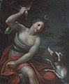 Artemis-Diana and her hound.