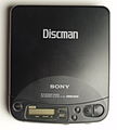 Image 50An early portable CD player, a Sony Discman model D121. (from 1990s)