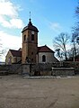 Eglise Saint-Grégoire, croix et fontaine