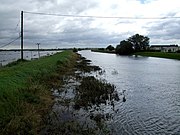 Flooding at Short Ferry on the old course, July 2007