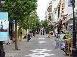 Promenadgata i Agios Nikolaos.