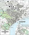 Map of Hadsund from 1980.