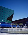 Center Green and the central fountain at the Pacific Design Center