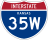 Interstate 35W marker