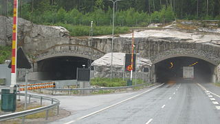 Le tunnel d'Isokylä à Salo.