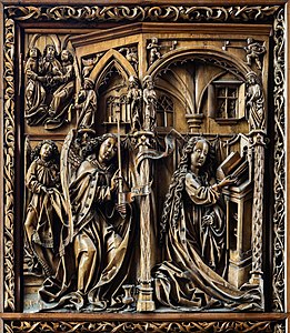 Kefermarkt altarpiece, upper panel of the right wing, by Uoaei1