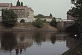 Blick vom Maybachufer über die Kanalmündung, 1988