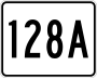 Route 128A marker