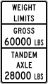 R12-4cT Weight limit, gross XX lbs, tandem axle XX lbs