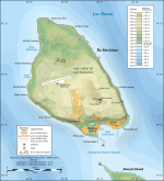 Carte topographique de l’île Mackinac.