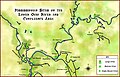 A map showing en:Mississippian culture mound sites on the Lower en:Ohio River