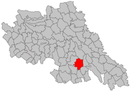 Location in Iași County