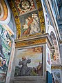 Coro delle Monache, detail of the midchapel with frescos in the Museo di Santa Giulia