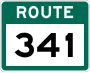 Route 341 marker