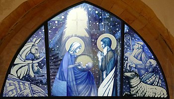 Nativity Window, St Mary's Church Kenardington, Kent