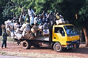 Truck on the road between Niamey and Kouré