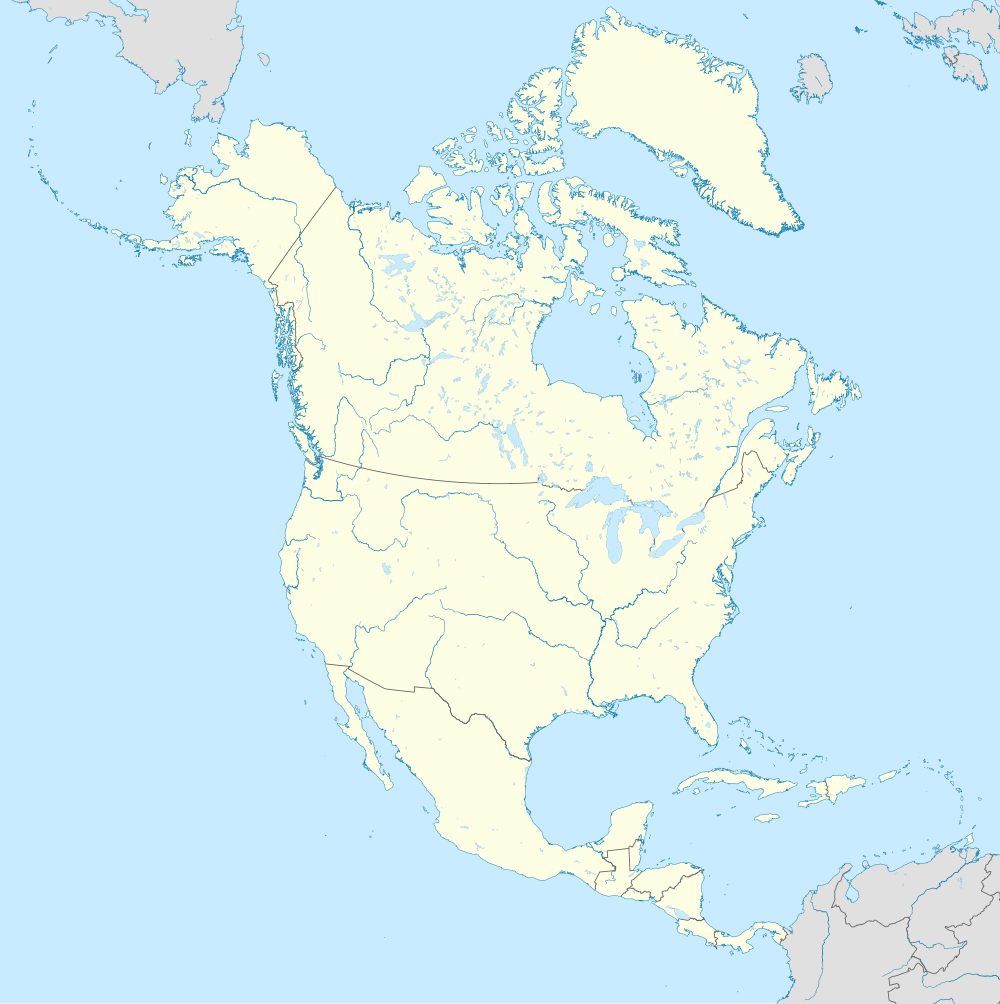 パームビーチ国際空港の位置（北アメリカ内）