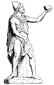 Odysseus wearing a pilos, an exomis and a chlamys