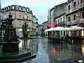 La place en hiver