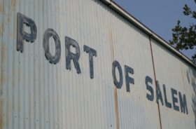 Port of Salem building sign