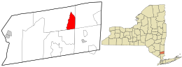 Location in Putnam County and the state of New York.