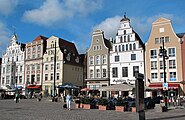 versch. Giebelhäuser am Neuen Markt