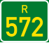 Regional route R572 shield